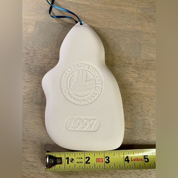 Longaberger 1997 Pottery‎ Snow Friends Cookie Mold Snowmen - Picture 5 of 6